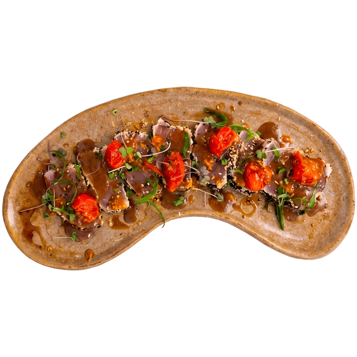 Tataki de atum com gergelim torrado